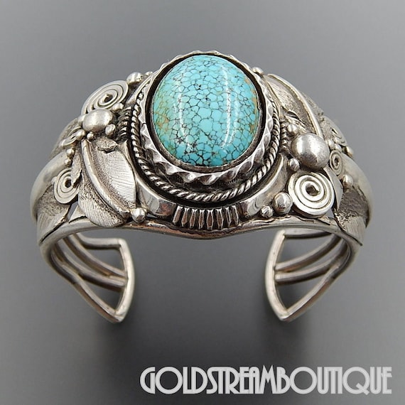 【お年玉セール特価】 Ben Begaye Navajo 925 Sterling Silver Number 8 Turquoise アクセサリー