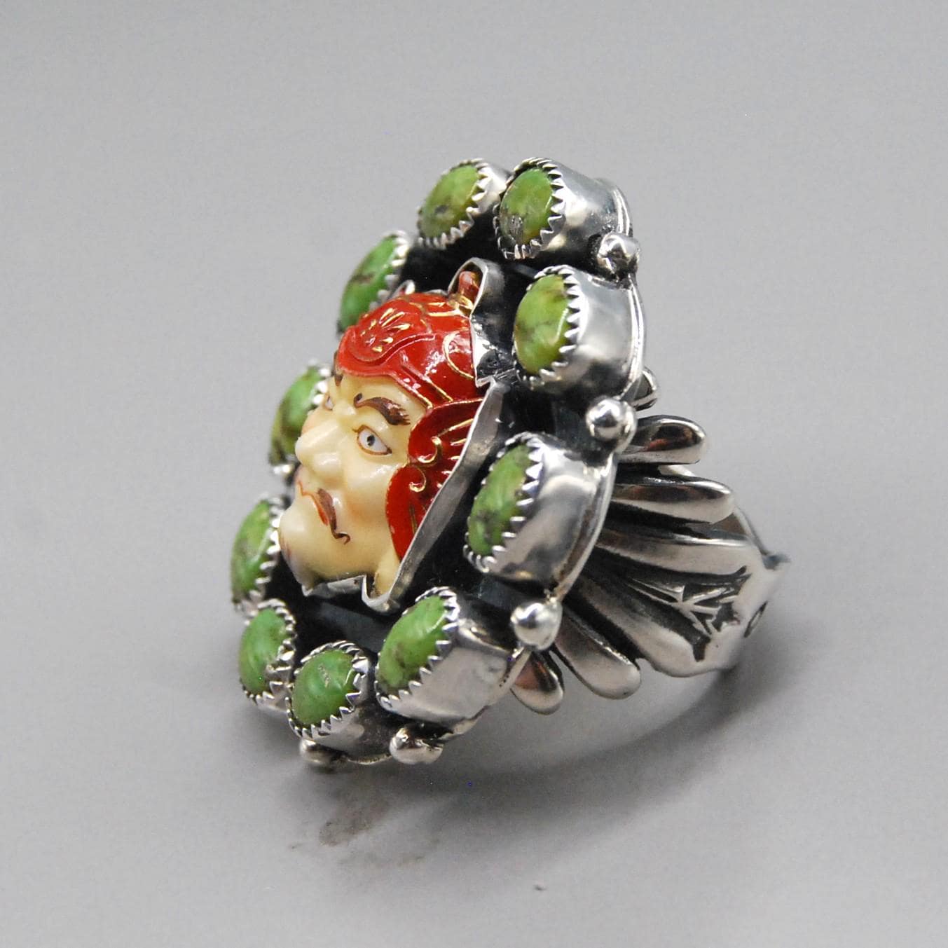 Handcrafted Sterling Silver Toshikane Bishamonten Japanese Arita