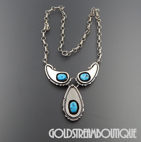 Native American Harry B Yazzie Navajo Sterling Silver Turquoise Native American Harry B Yazzie Navajo Sterling Silver Turquoise