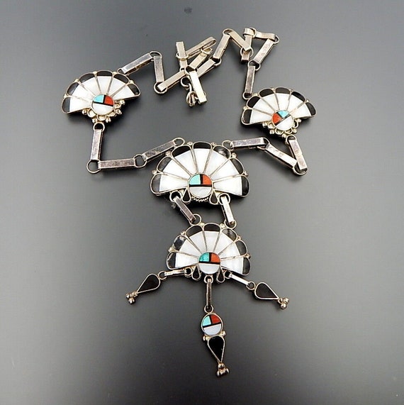 Vintage 70's Juan and Charlene Chico Zuni sterling