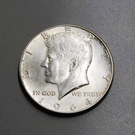 1964 Kennedy Silver Half Dollar 50 Cents - Etsy