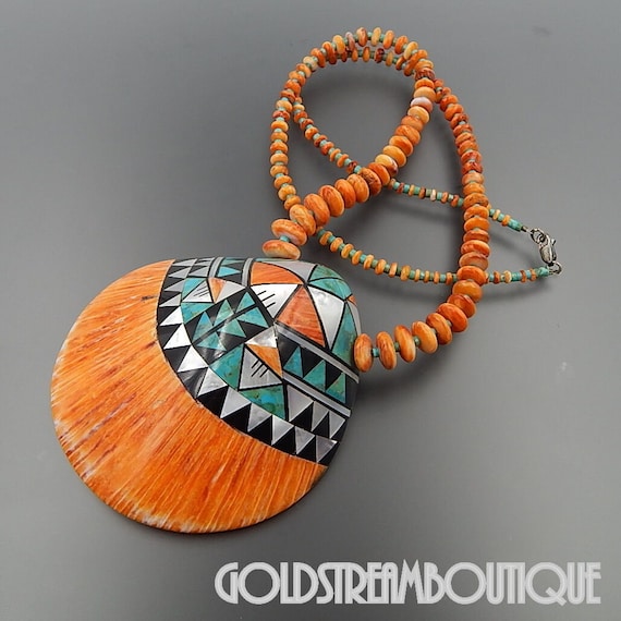 Vintage Santo Domingo Pueblo Kewa Sterling Silver Gemstone