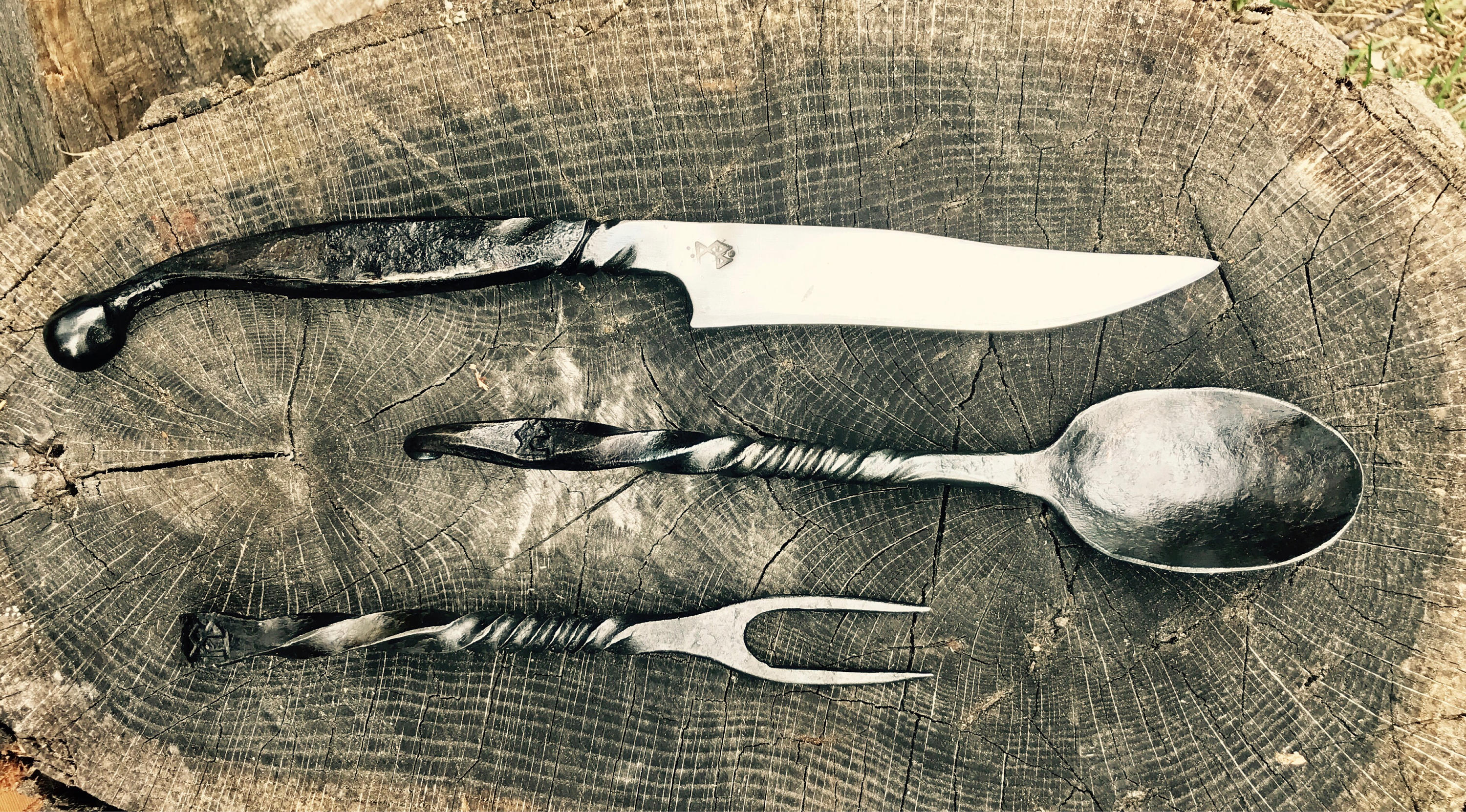 Blacksmith's Flatware Set Etsy