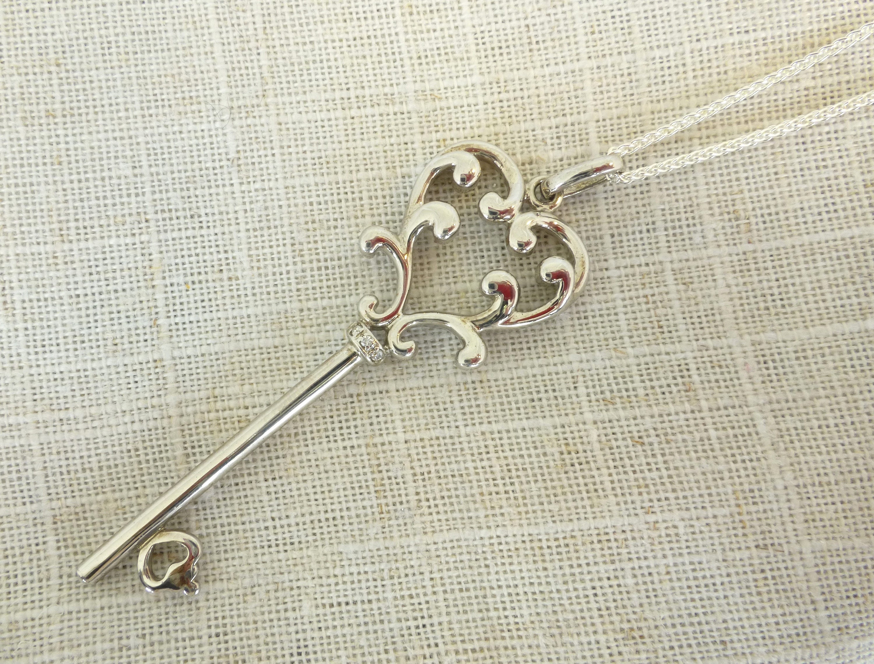 Silver Key Pendant Necklace hallmarked 925 Silver Statement Key Pendant With CZ Stones Gift Boxed - Etsy Silver Key Pendant Necklace hallmarked 925 Silver Statement Key Pendant With CZ Stones Gift Boxed - Etsy