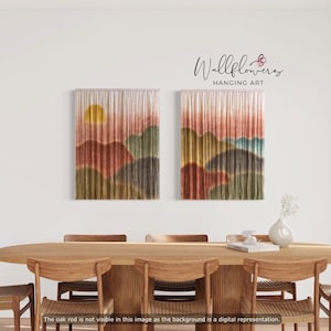 Dyed Fiber Art | Textile Art | Custom Tapestry | Handmade Art | Tapestry Wall Hanging | Boho Art | Living Room Art | Wall Tapestry | Macrame