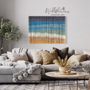 Textile Art | Custom Tapestry | Dyed Fiber Art | Boho Wall Hanging | Ocean Wall Art | Textile Wall Art | Handmade Art | Custom Art