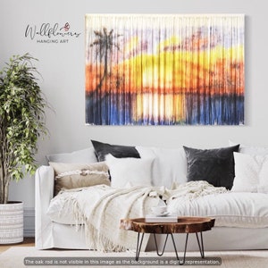 Textile Art | Custom Tapestry | Dyed Fiber Art | Boho Wall Hanging | Large Wall Tapestry | Textile Wall Art | Tropical Wall Art | Custom Art