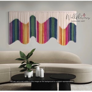 Dyed Fiber Art | Textile Art | Custom Tapestry | Handmade Art | Tapestry Wall Hanging | Boho Art | Living Room Art | Wall Tapestry | Macrame