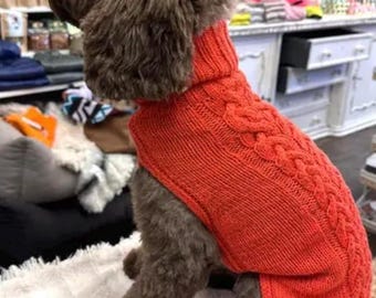 Handmade 100% Cashmere Dog Sweater – Small Breeds, Soft & Lightweight
