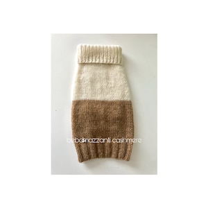 Luxury 100% Cashmere Loro Piana Dog Sweater – Soft & Warm Handmade Clothes for Small Dogs (Chihuahua, Poodle)