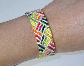 Friendship bracelet - macrame hippie autumn ethnic boho bohemian bresilien beachwear ibiza surfer wristband