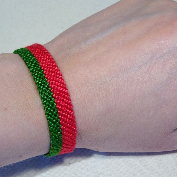 Flag bracelet - Portugal Belarus Portuguese handwoven giftidea country macrame hippie boho bohemian beach