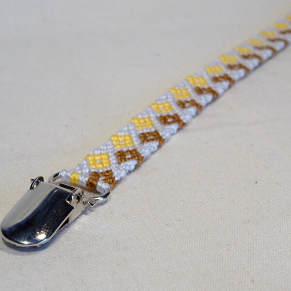 Pacifier clip - macrame, cotton, handwoven, baby gifts, blue, baby accessoires, baby stuff, newborn, babyboy, babygirl