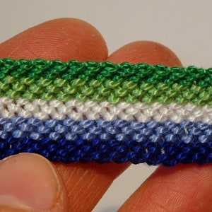 Gay Male Pride Flag bracelet love friendship handwoven gift idea support respect awareness macrame LGBTQ LGBTI image 2