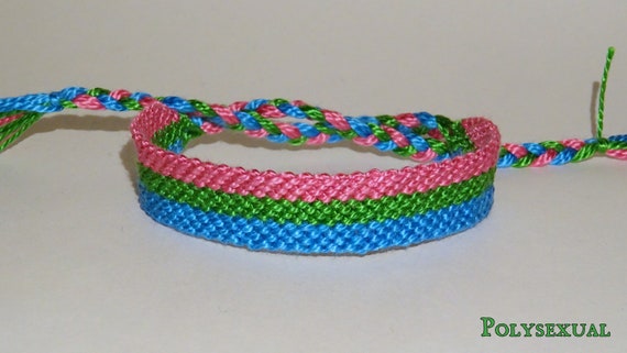 Pride Flag Bracelets Love Friendship Polysexual Bisexual
