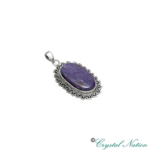 Charoite Sterling Silver Pendant  ( 20575 )