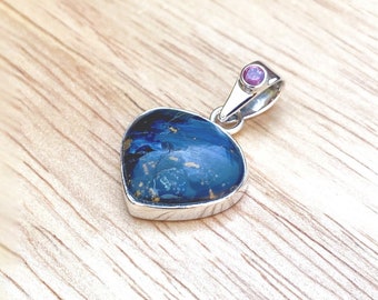 Pietersite Heart Shape Sterling Silver Pendant ( 849609 )