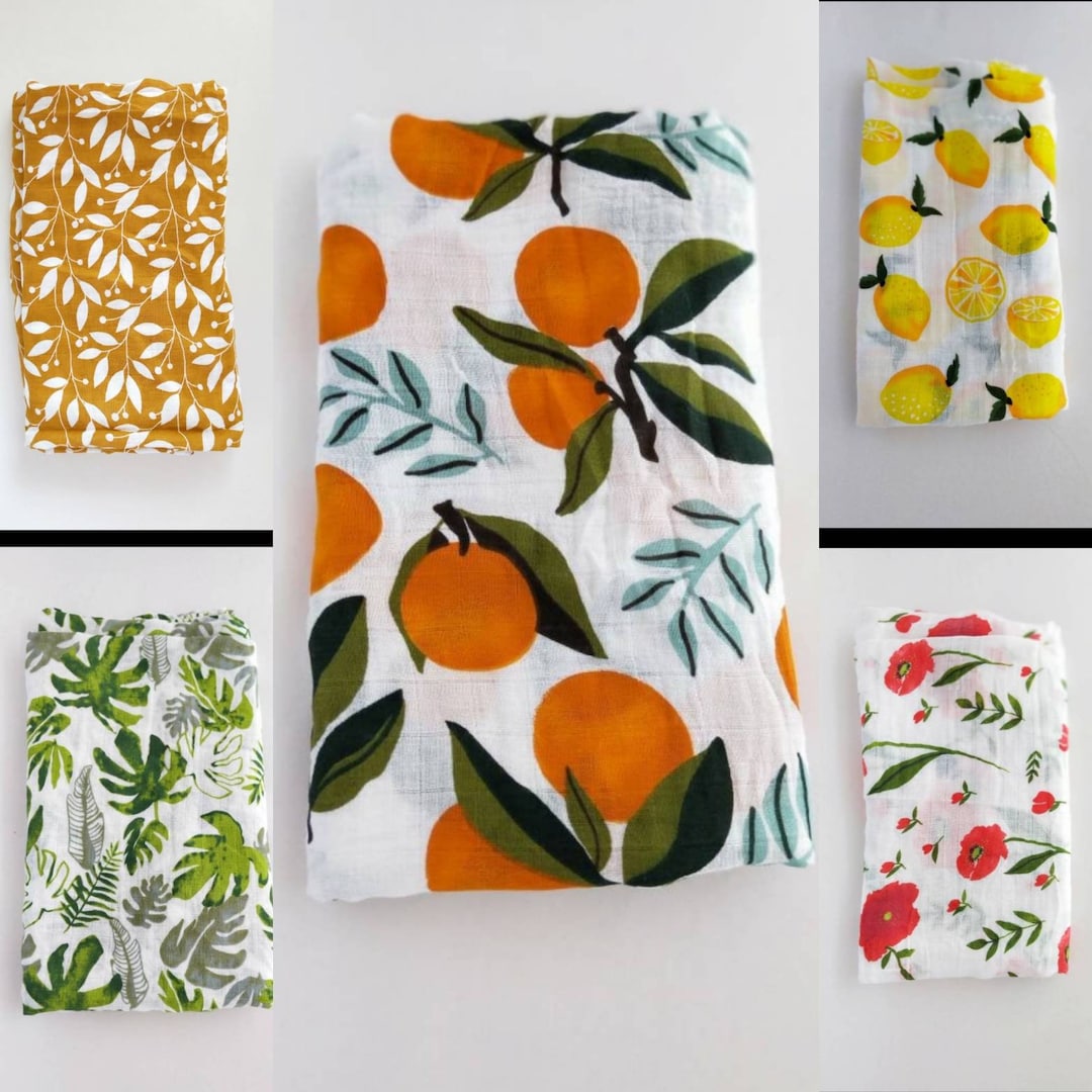 Cotton 100 Large Baby Muslin Wrap Summer Blanket Newborn Etsy