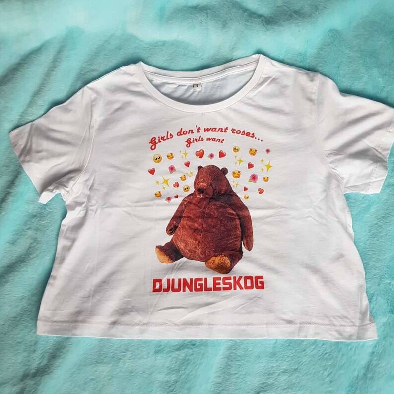 Ikea Bear Meme Crop Top Girls want Djungleskog
