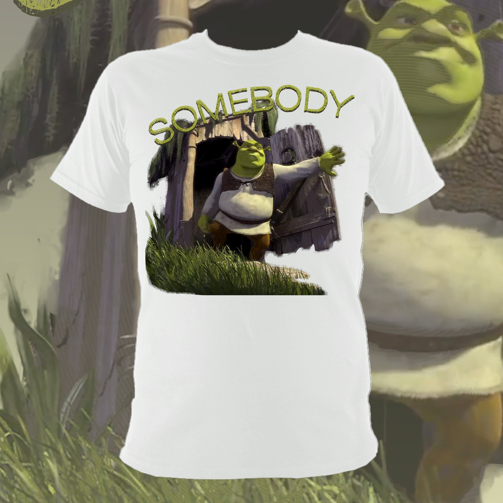 SOMEBODY Shrek Meme Shirt | Etsy Hong Kong