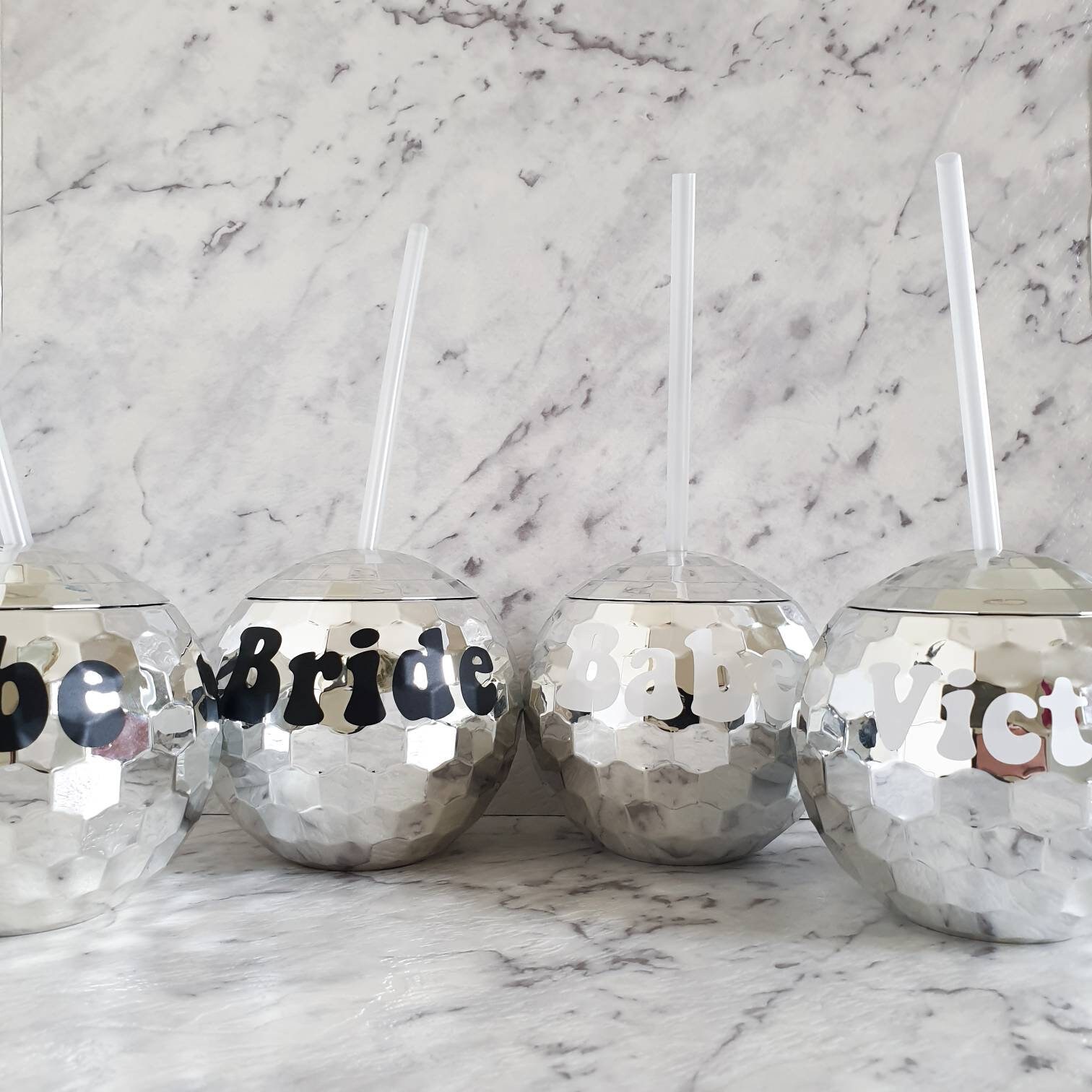 Personalised Disco Ball Cup for Bachelorette Party, Last Disco Theme