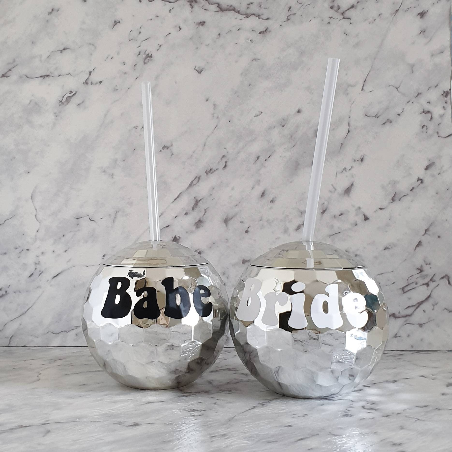 Personalised Disco Ball Cup for Bachelorette Party, Last Disco Theme