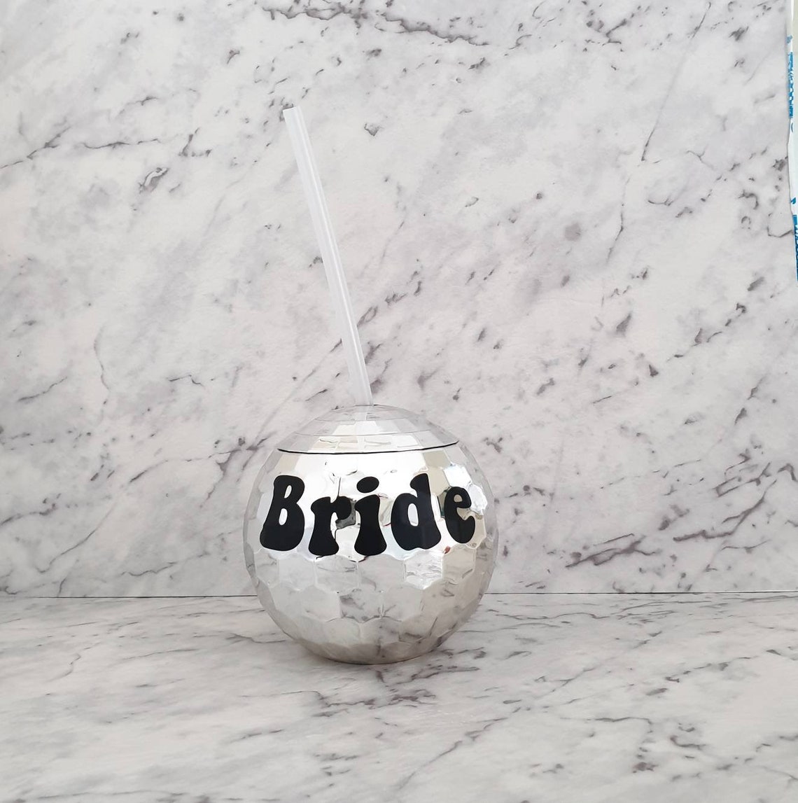 Personalised Disco Ball Cup for Bachelorette Party, Last Disco Theme