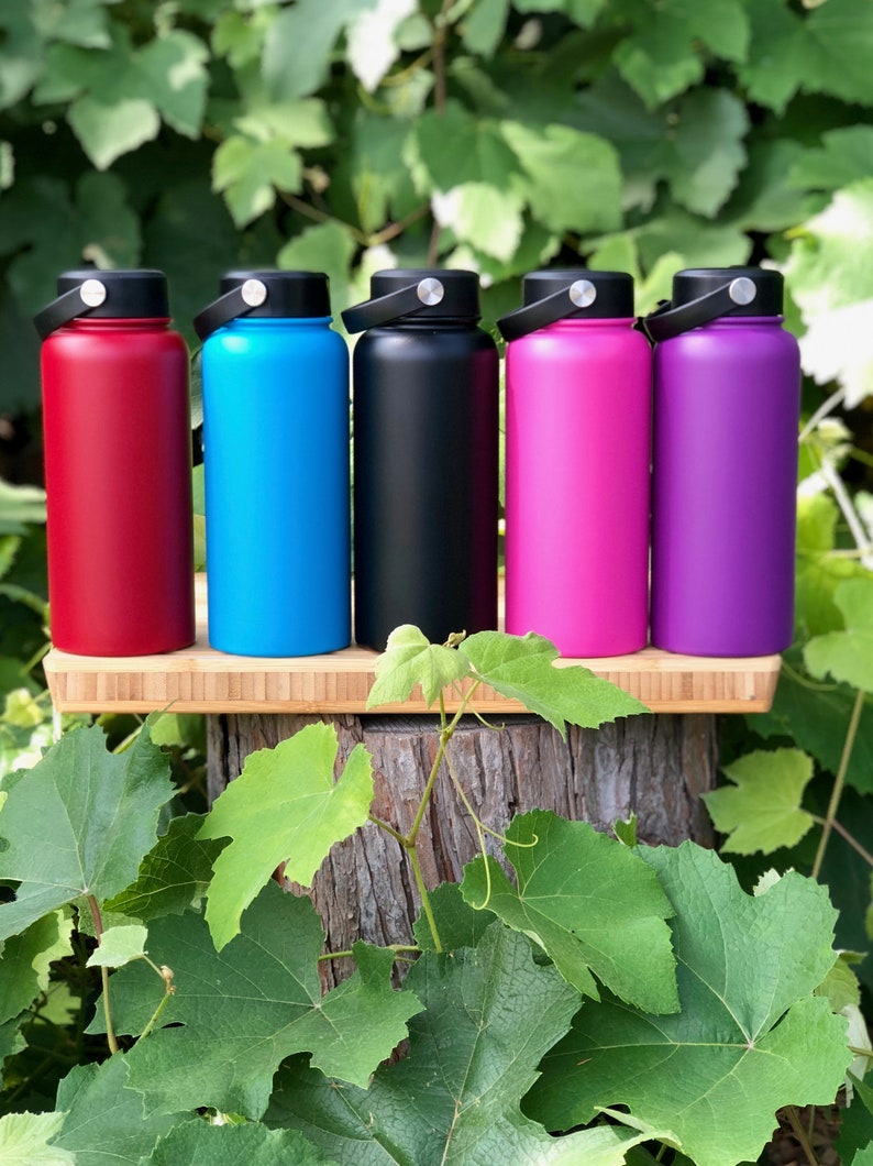 Personalized Laser Engraved 32oz Water Bottle Custom Etsy