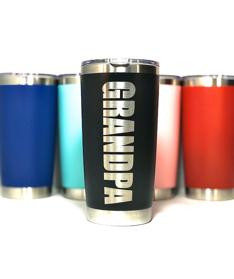 Personalized 20 Ounce Coffee Tumbler With Slide Lock Lid Etsy