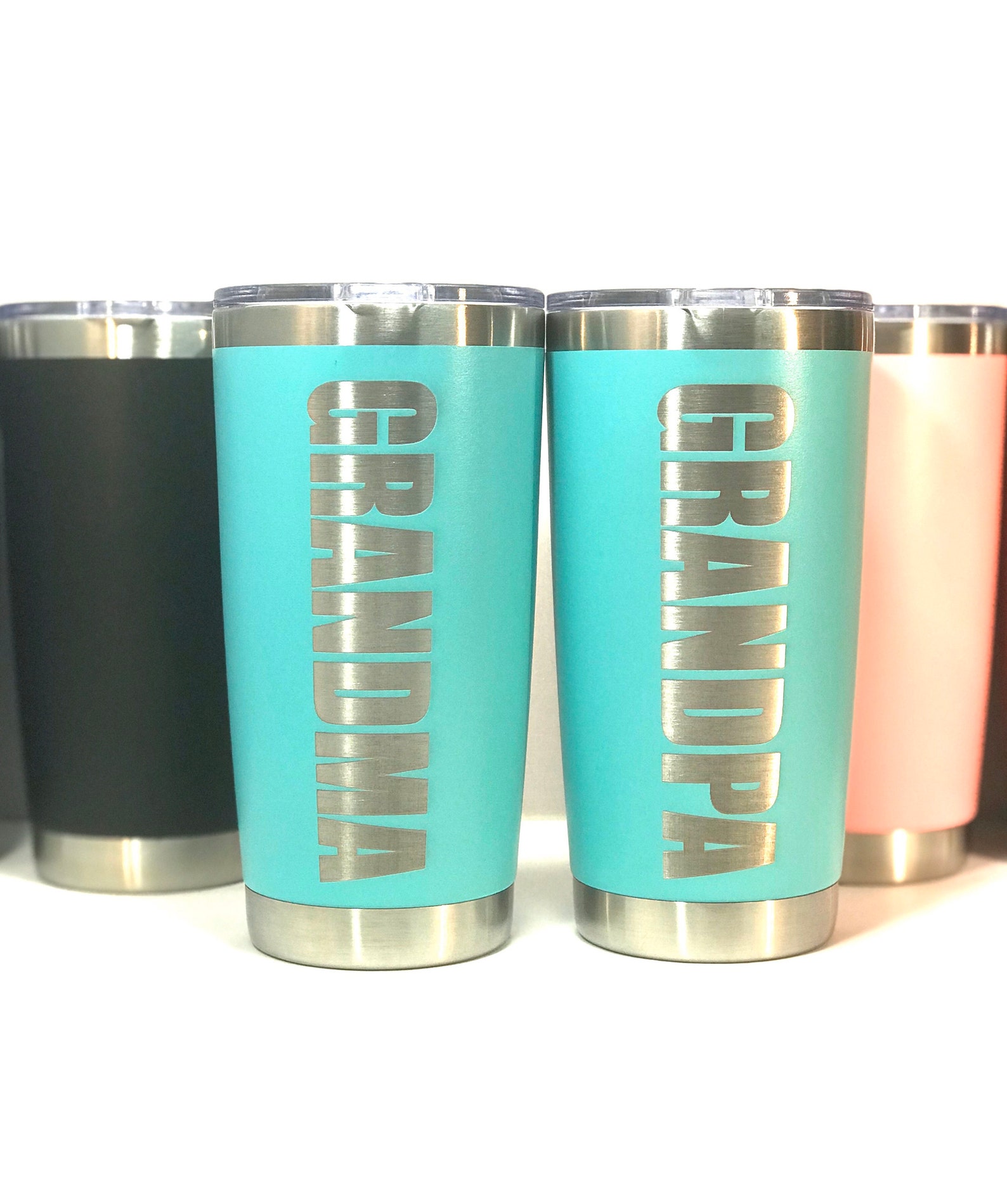 Personalized 20 OZ Insulated Coffee Tumbler with Slide Lock Etsy