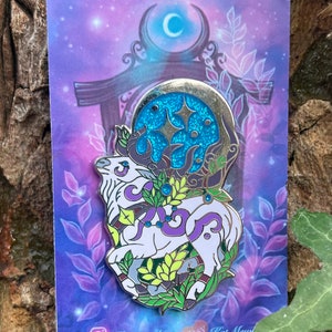 Druid Stag Hard Enamel 55mm Pin