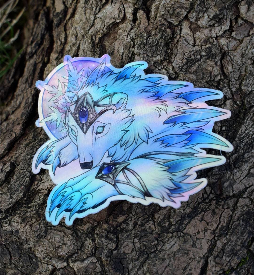 Holographic Snowstorm Bear Sticker 7x6cm - Etsy