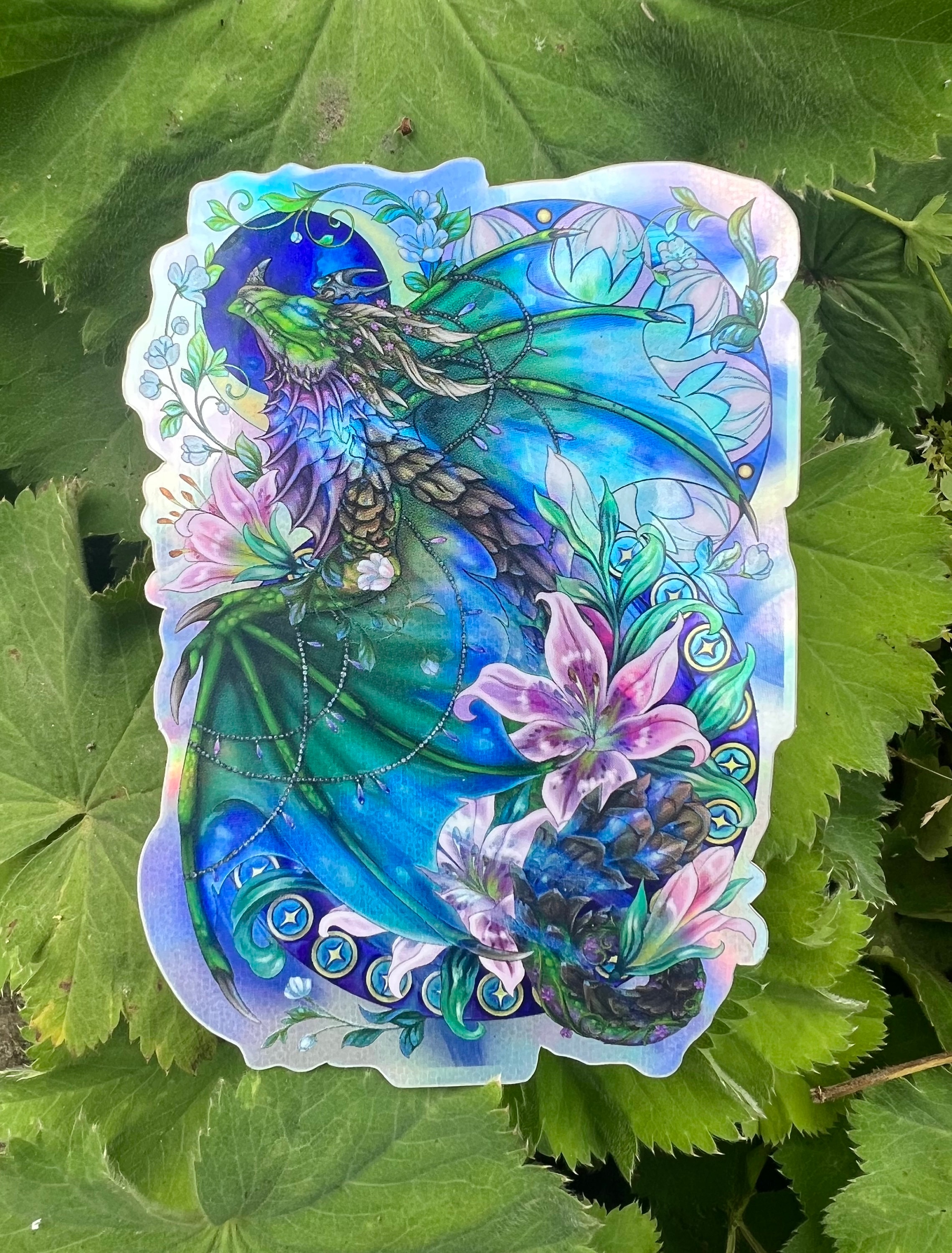 Ysera the Awakened Holographic Sticker 10cm