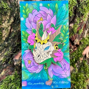 Ysera the Dreamer Skull Hard Enamel 55mm Pin