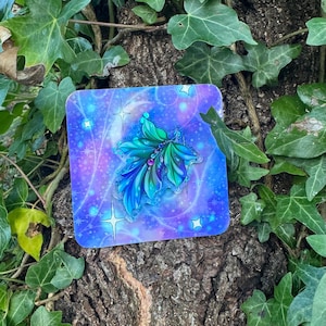 Kaldorei Night Elf Leaf Glitter Acrylic Pin 2”