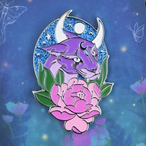 Night Elf Feral Druid Soft Enamel 40mm Pin