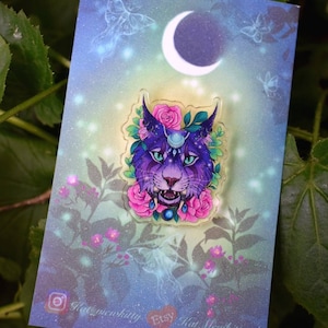 Night Elf Feral Druid Acrylic 30mm Pin