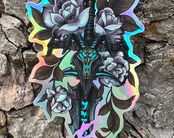 Shattered Frostmourne  4&quot; Holographic Sticker