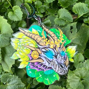 Ysera Skull 3" Double Sided Acrylic Charm
