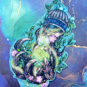 Lucky Resto Treant Paw 4&quot; Sparkly Sticker
