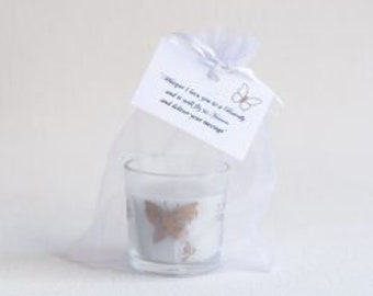 Butterfly Bereavement Candle - In Loving Memory - Memory Candle - Bereavement Candle - In Memory - With Sympathy Vanilla Candle