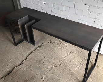 Industrial desk / Computer desk / Office desk / Industrial furniture / Industrial table / Wood furniture / Office furniture / Wood