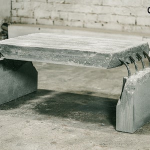 Coffee table / Industrial furniture / Concrete table / Concrete furniture / Home decor / Rustic home decor / Industrial decor