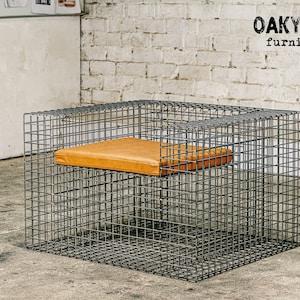 Industrial metallic bench / Metallic bench / Kitchen bench / Industrial furniture / Rustic decor / Home decor / Furniture