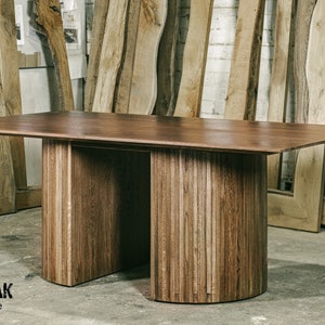 Dining table / Industrial table / Industrial furniture / Table / Farmhouse table / Kitchen table / Wood / Furniture / Dining room furniture