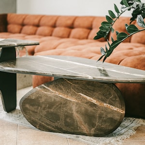 Coffee table / Industrial furniture / Marble table  / Home decor / Industrial decor