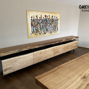 Industrial commode / Modern commode / Rustic commode / Oak commode / Steel commode / Handmade furniture / Industrial furniture