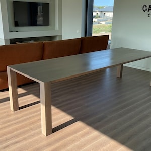 Dining table / Industrial table / Industrial furniture / Table / Farmhouse table / Kitchen table / Wood / Furniture / Dining room furniture