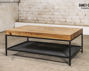 Table basse / Meuble industriel / Table en bois / Meuble en bois / Meuble rustique / Décoration d'intérieur / Décoration d'intérieur rustique / Décoration industrielle