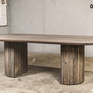 Table à manger / Table industrielle / Mobilier industriel / Table / Table de ferme / Table de cuisine / Bois / Meubles / Meubles de salle à manger